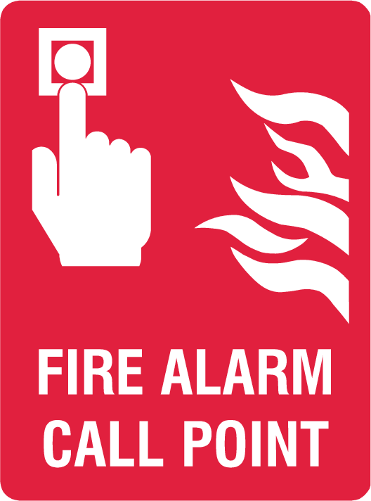 Plastic Tags - Fire Alarm Call Point Safety Sign
