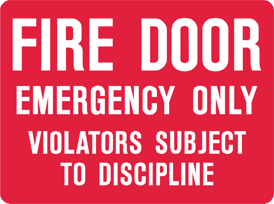 INDIGOS UG Aufkleber 'Please Ensure This Door Is Closed' – 150x100 Mm, Selbstklebend, UV-beständig