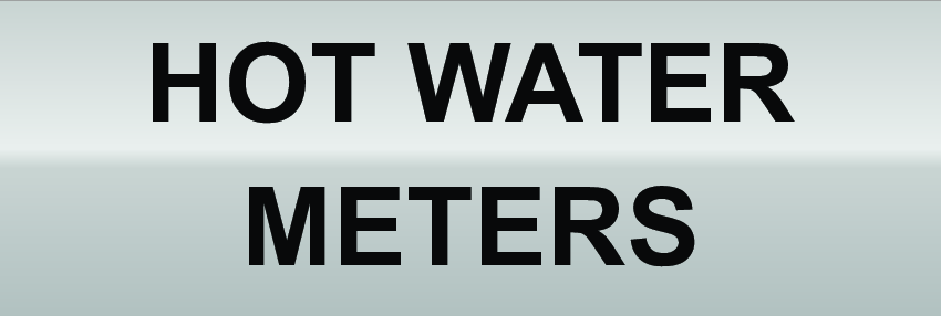 Heat Meter Sign Plastic Tags - Hot Water Meters Sign