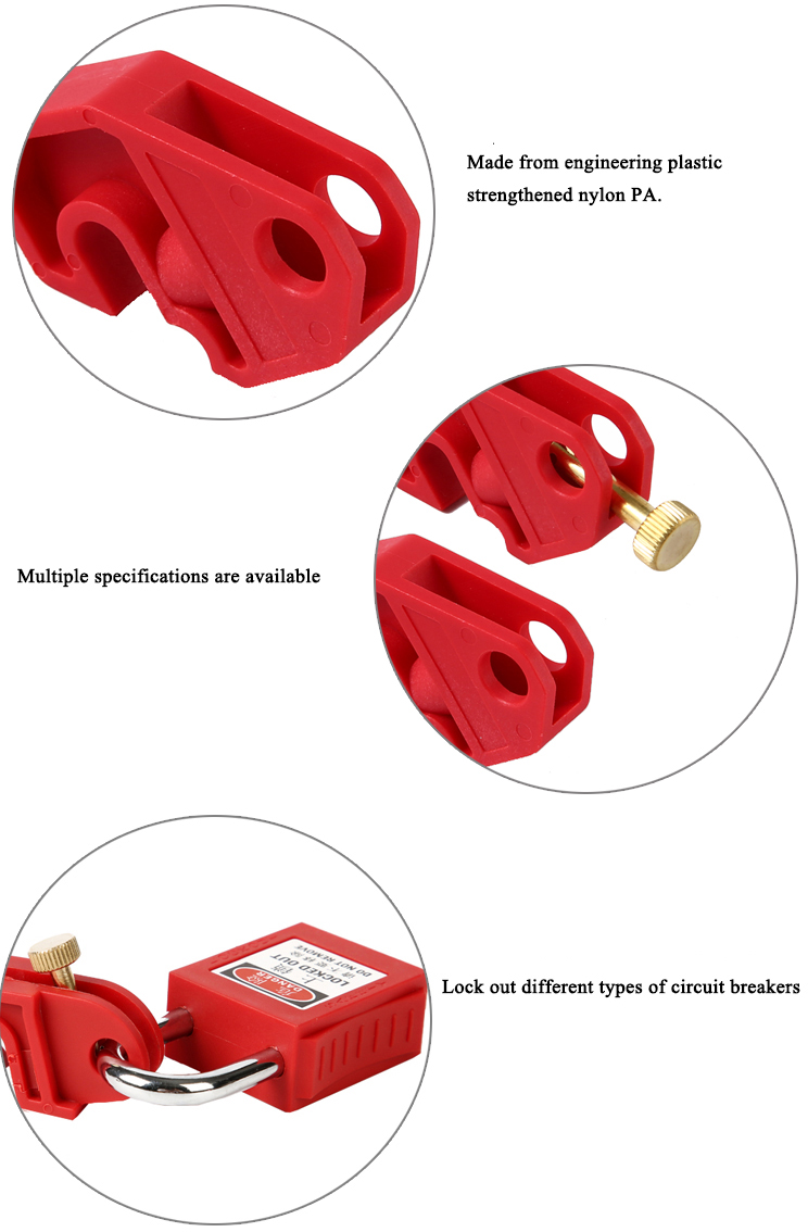 Plastic Tags - Miniature Circuit Breaker (MCB) Lockout Lock Dog - Thumb ...