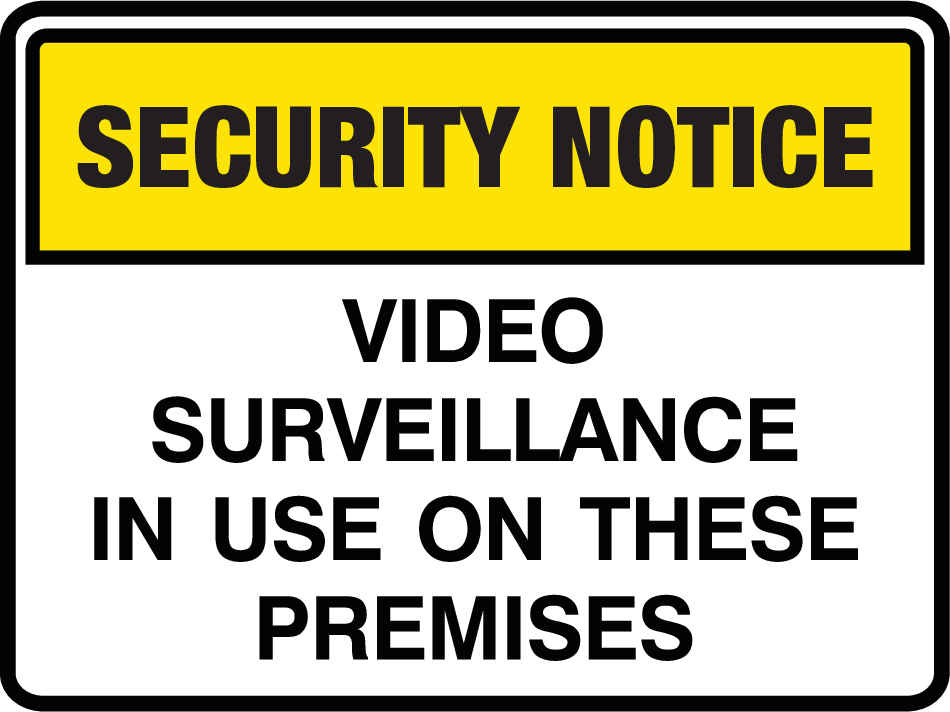 Plastic Tags - Security Notice Surveillance Camera In Use Safety Sign