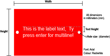 Plastic Tag Plastic Tags - Traffolyte Electrical Labels Brisbane